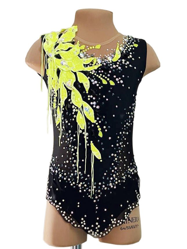 картинка Купальник гимнастический "Lime" рост 128-134 от магазина Грация Спорт