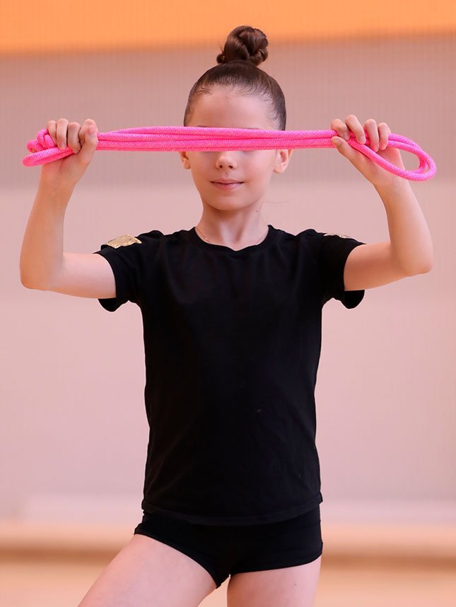 картинка Скакалка для художественной гимнастики с люрексом Грация&Спорт от магазина Грация Спорт