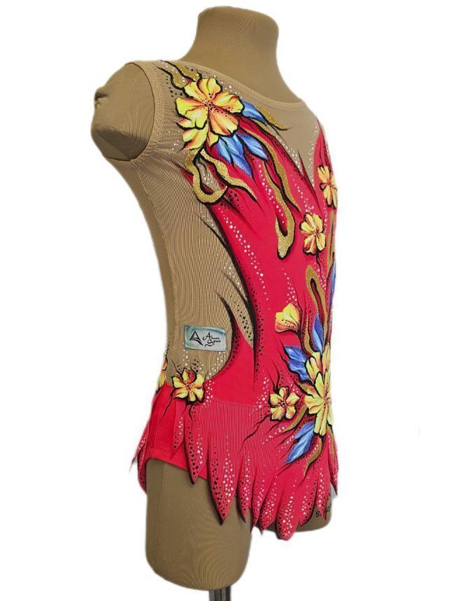 картинка Купальник гимнастический "Золотое кольцо" рост 125-135см от магазина Грация Спорт