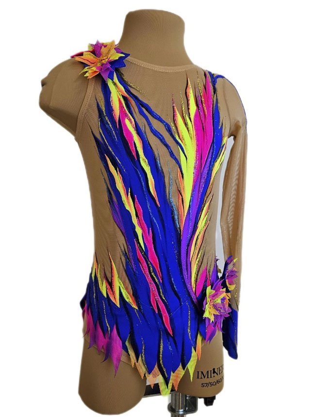 картинка Купальник гимнастический "Райский сад" рост 120-130см от магазина Грация Спорт