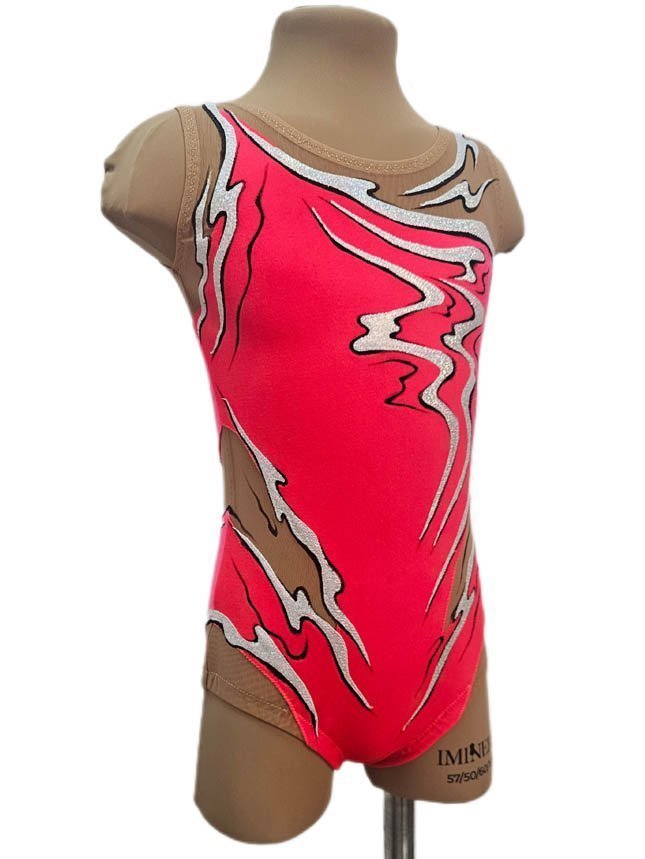 картинка Купальник гимнастический "Алый бархат" рост 122-132см от магазина Грация Спорт