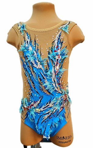 Купальник гимнастический "Льдинка" рост 100-116см