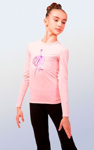 Футболка с длинным рукавом коллекция "Балет"