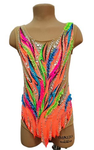 Купальник гимнастический "Orange" рост 130-140см